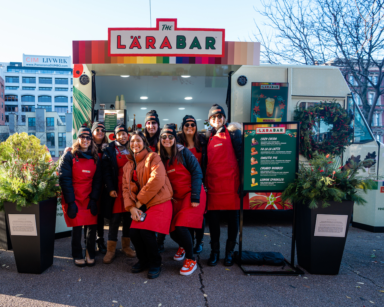 Larabar team in front of coffee truck