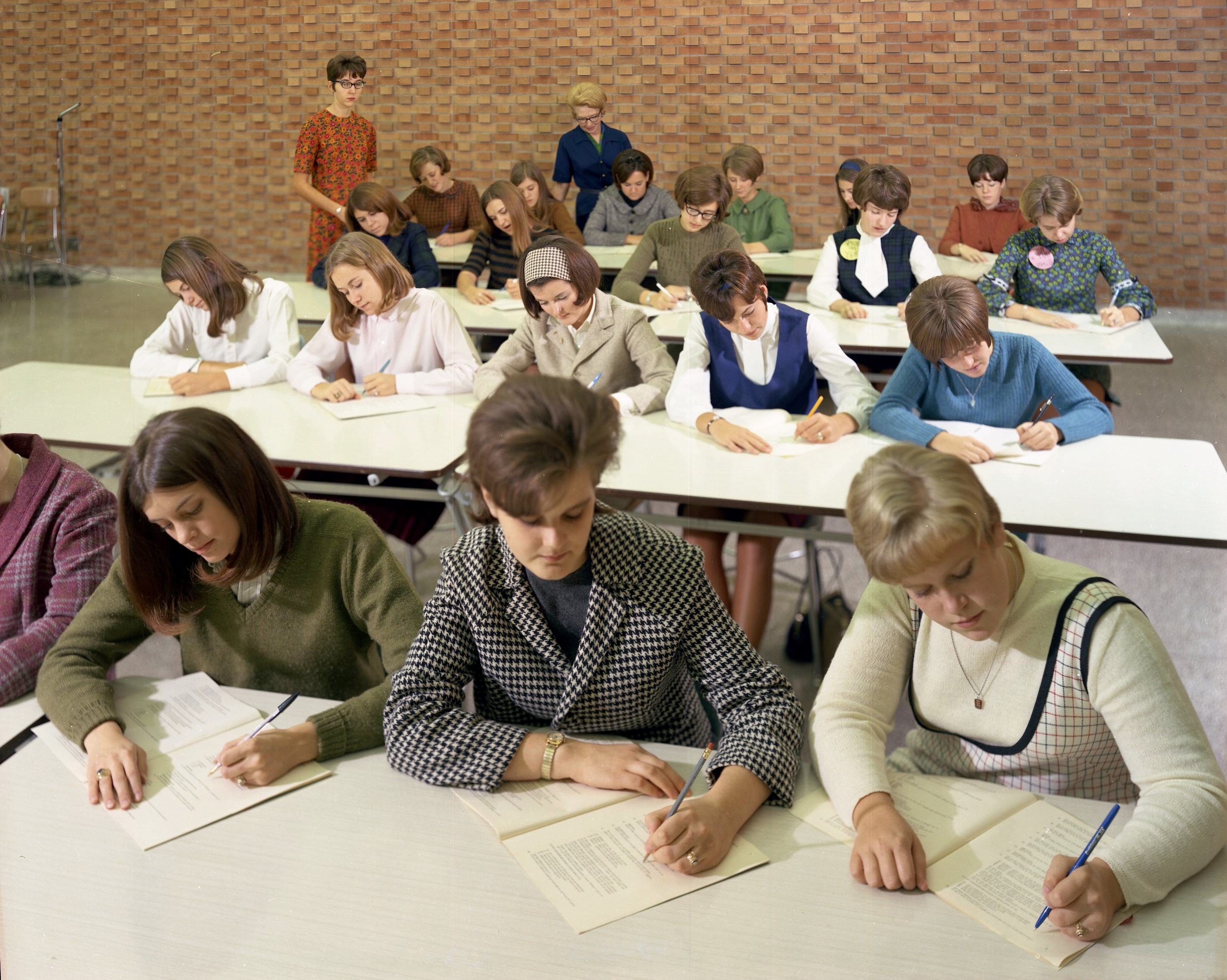 Taking BC Test Richfield High School Cafeteria