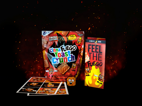 Cinnafuego Toast Crunch with a #FeeltheFuego Challenge pack