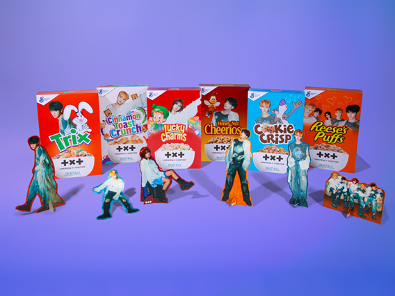 Special-edition TXT cereal boxes