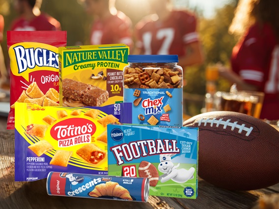 A collection of General Mills products